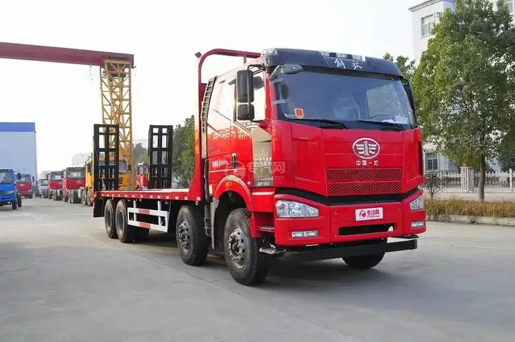 解放j6p前四后八平板运输车图片