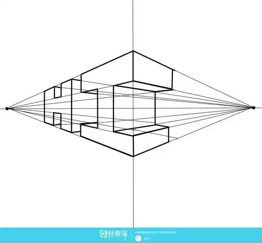动漫插画基础——两点透视练习