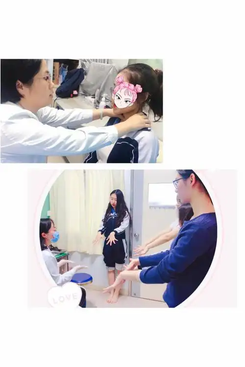 女外科为高考女考生做好细致的体检.