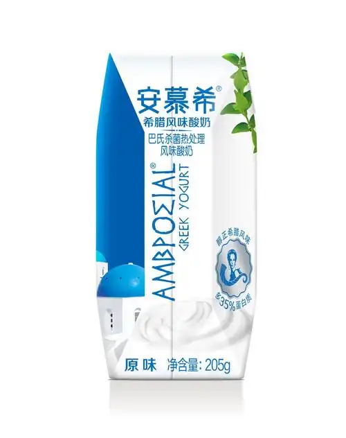安慕希希腊风味酸奶原味205g12盒箱