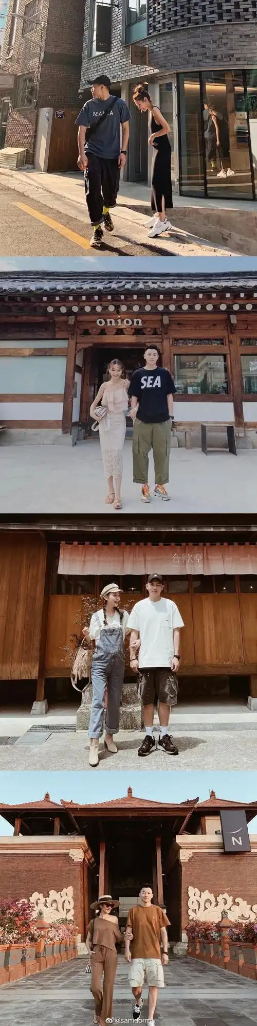 身高183男友和165女友的情侣穿搭,网友:我酸了