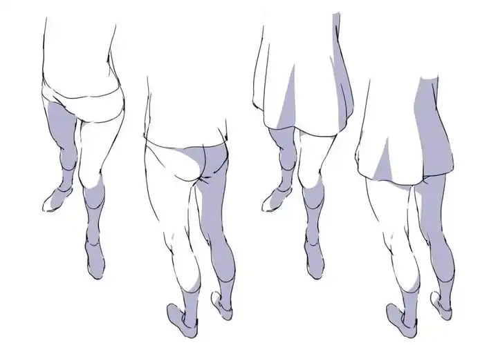 什么叫漫画腿这就是腿型画法参考