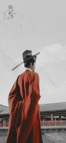 好看的父子的背影