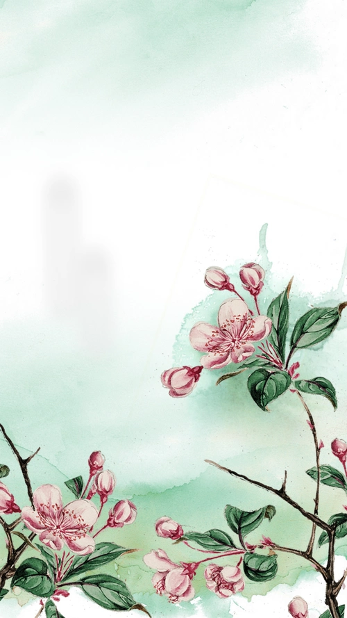 水彩古风h5背景