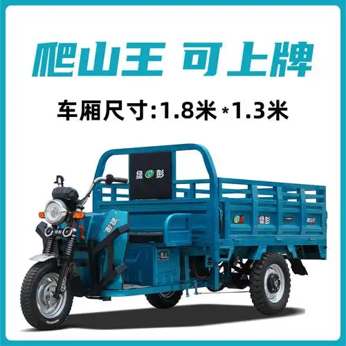 绿彭电动三轮车货车爬山拉货载重王大功率农用家用货运三轮电瓶车