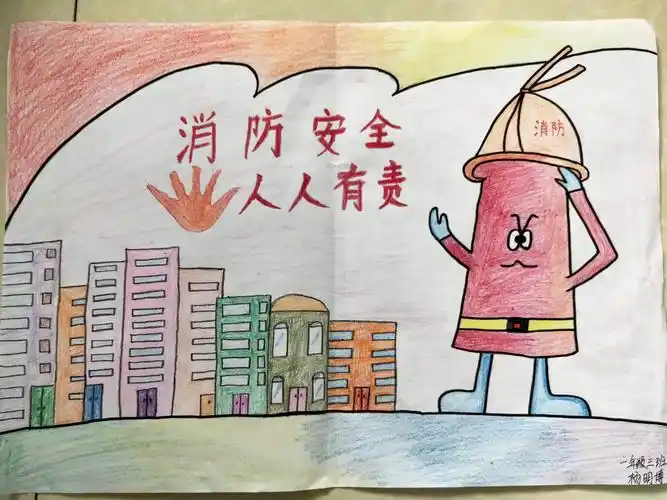 从我做起(一) ——胜利小学一二年级消防安全绘画展