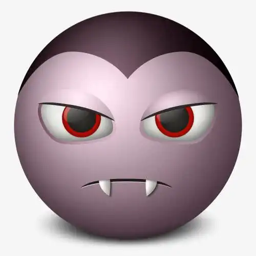 万圣节表情头像吸血鬼