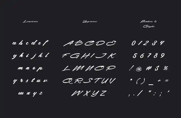 书法手写风格英文斜体字体christophercalligraphictypeface