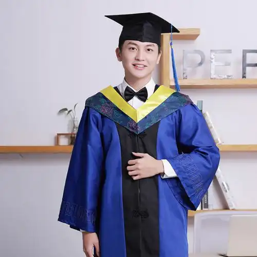 学位服大学毕业服装硕士研究生礼服文科理科医科工科农科科套装 红色