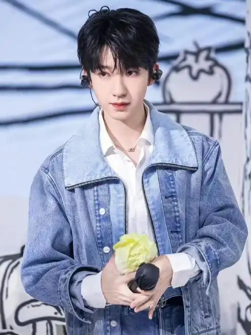 tnt 贺峻霖 头发上有个爱心