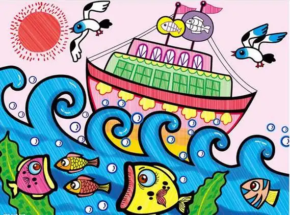 儿童画获奖作品 防溺水儿童画获奖作品