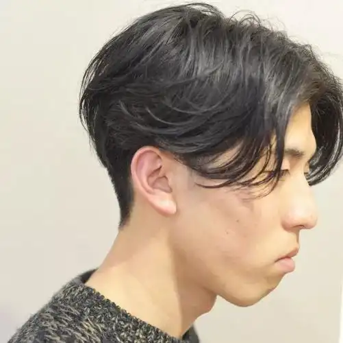 两边掏空的三七分发型两边掏空然后盖下来图