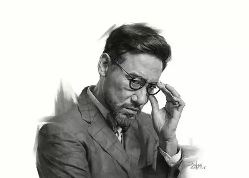 明星素描头像 张学友