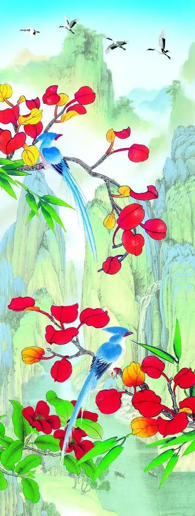 山水花鸟画源文件