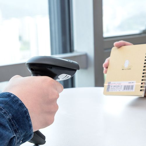得力扫描枪无线扫码枪快递把抢超市条形码扫描器有线二维码扫描仪 农