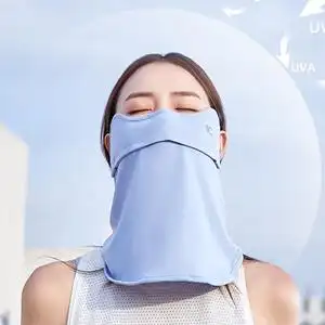 vvc夏季女防晒面罩冰丝遮阳面罩