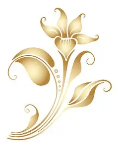 金色的花边矢量元素