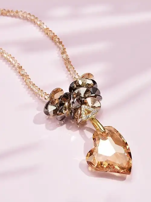 气质简约时尚短款项链女锁骨链爱心吊坠子日韩国脖子装饰配饰品