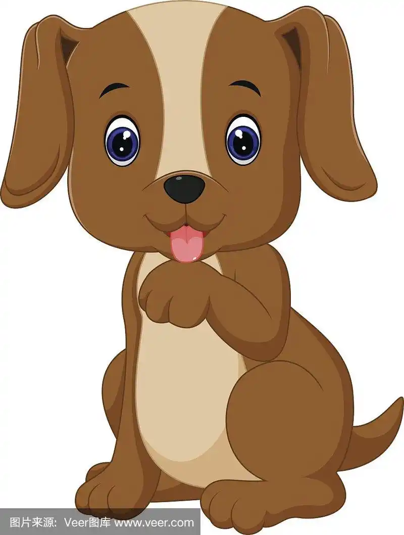 可爱的卡通狗
