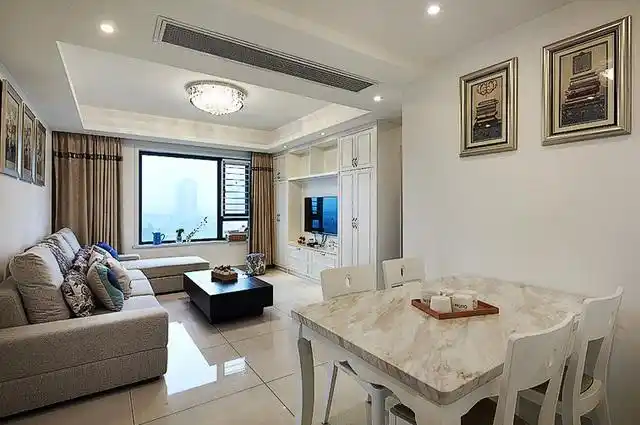 现代设计简约装修80平两居室内效果图