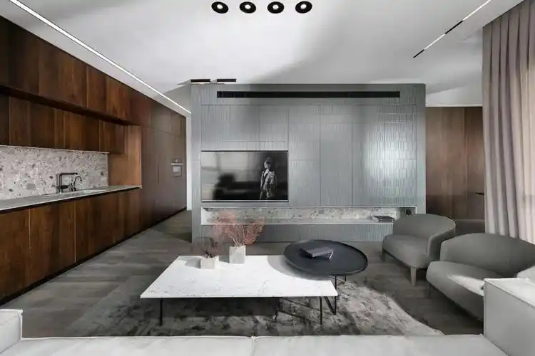 灰色有些许清冷夹杂着暖色的灰棕才是家的模样灰棕色既简约