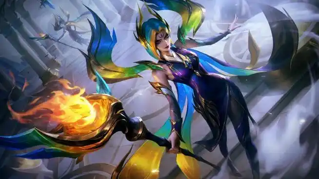 lol殿堂传奇 乐芙兰 登神臻彩皮肤原画