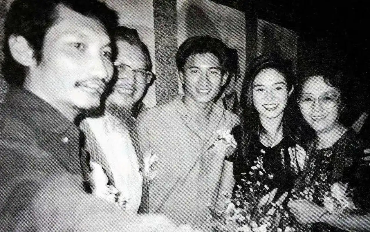 1994年,徐克,吴奇隆和杨采妮的合影!