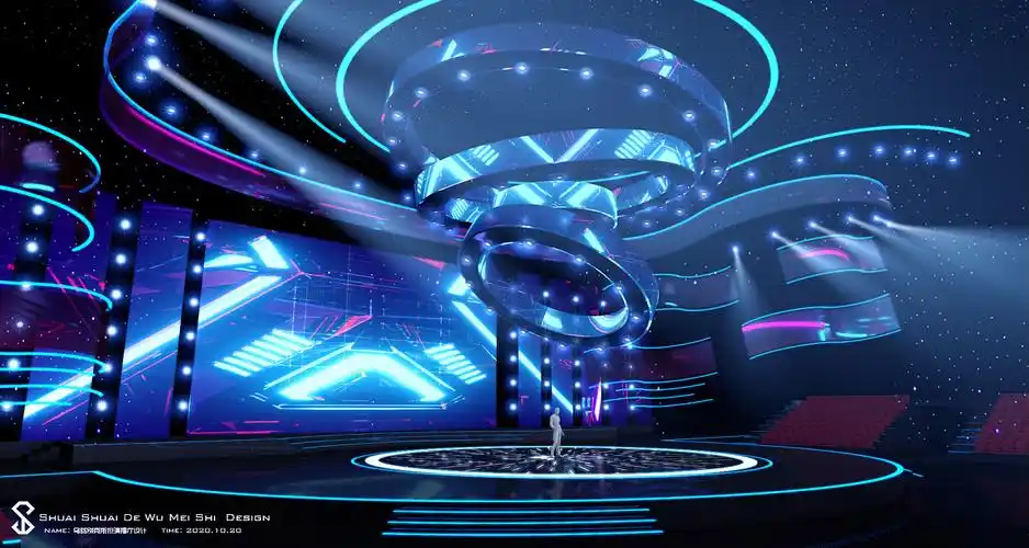 乌兹别克斯坦演播厅舞台设计