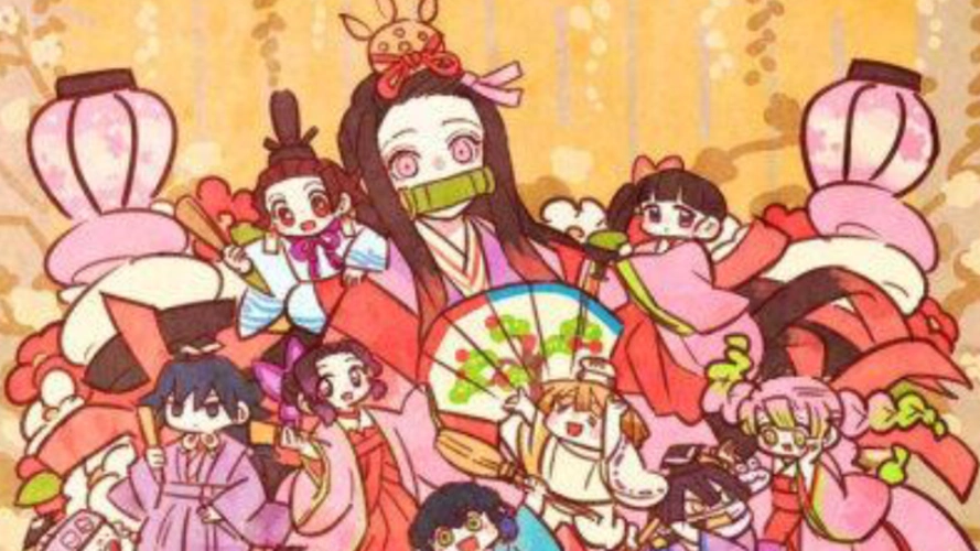 鬼灭之刃太萌太美祢豆子的裙装我妻善逸炭治郎全员q版