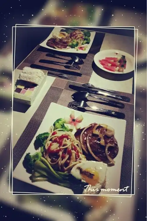 miss黄miss做的两个人的简单西餐