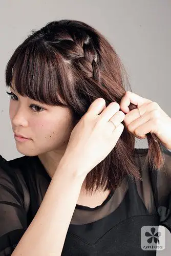 简单华丽 单侧编发