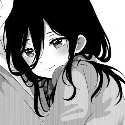 要活出自己的样子黑白卡通情侣头像一男一女