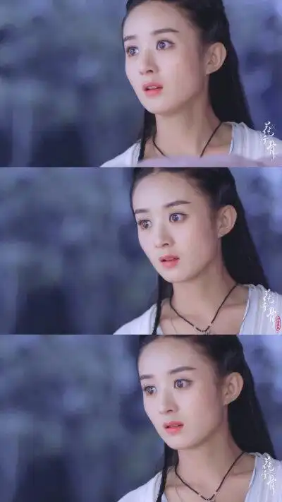 赵丽颖花千骨蓝衣