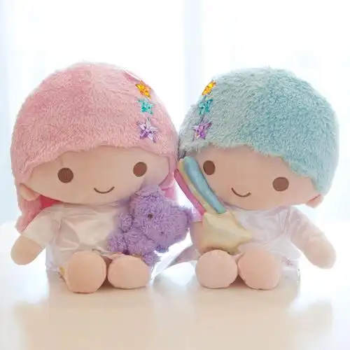限量可爱情侣littletwinsstar小双子星娃娃毛绒玩具公仔
