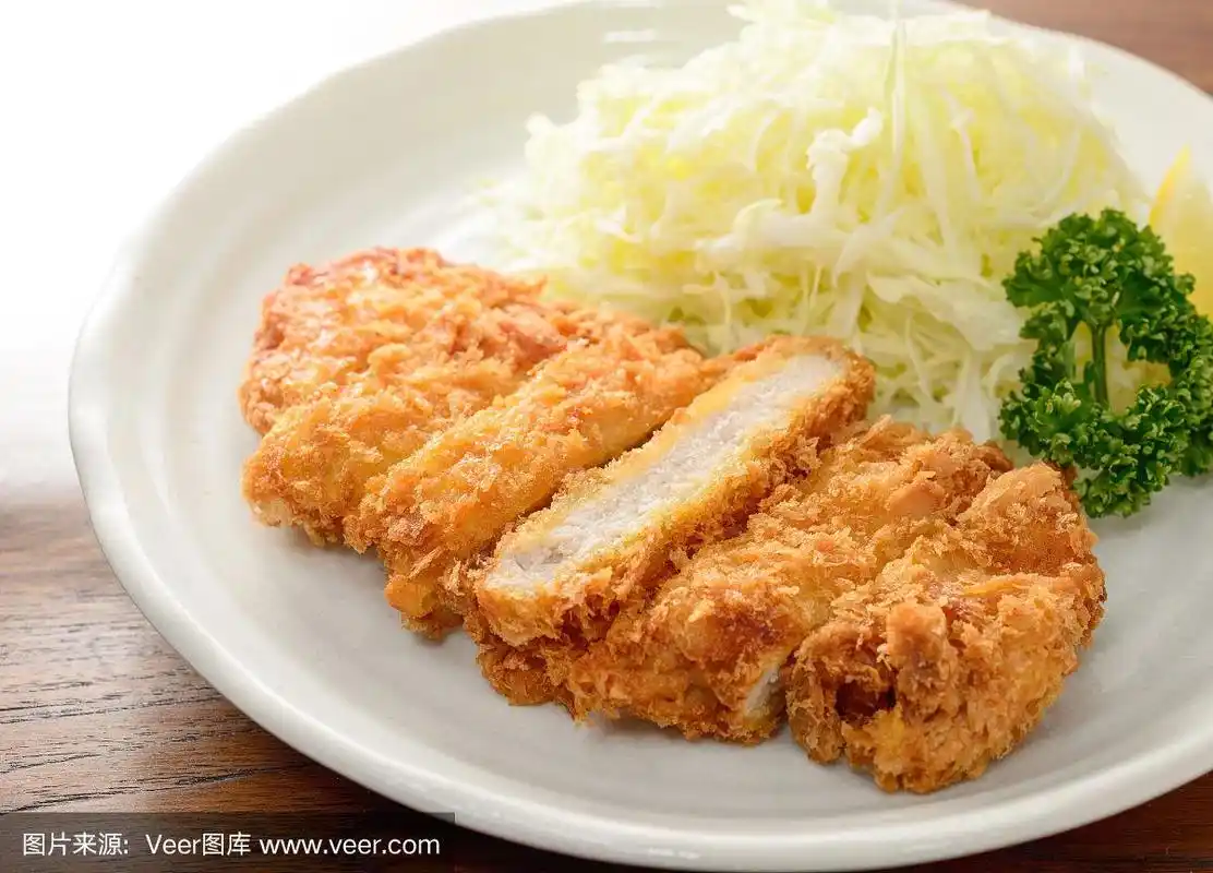 炸肉排,裹面包屑,猪肉,食品,猪