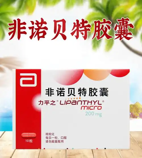 力平之非诺贝特胶囊200mg10粒盒用于高胆固醇血症内源性高甘油三酯血