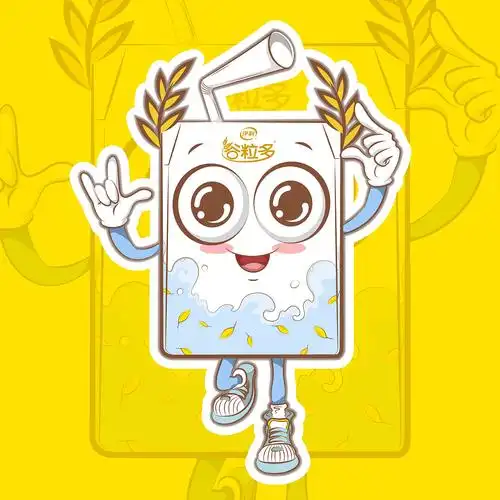 伊利谷粒多卡通形象设计