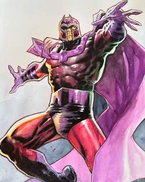 画师stephen segovia绘制的万磁王,一起欣赏.#夏日次元盛典