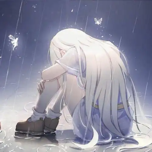 动漫女生图片伤感1