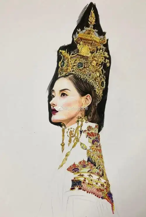 中国服装品牌盖娅传说heaven gaia  设计师@熊英xiur   服装手稿