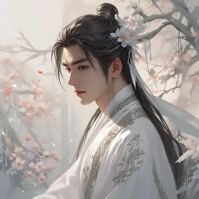 白衣谪仙降临78古风男生头像
