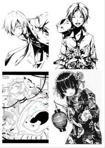 橡皮章素材 黑白 自排版 a4纸大小可直接打印 素材侵删 欢迎抱图