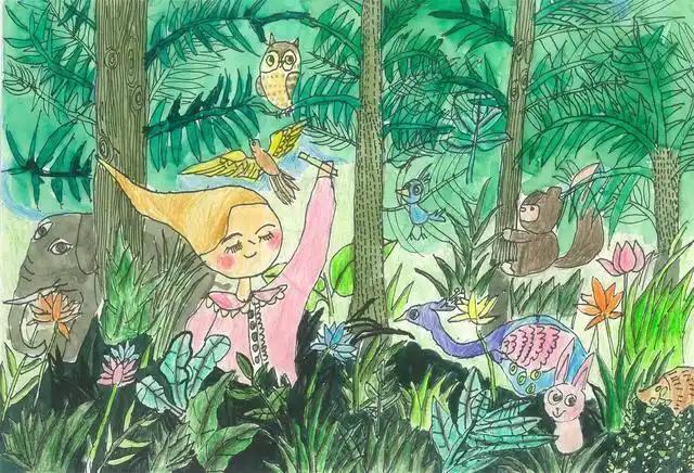 《人与自然和谐共生》 郭芷伊 8岁.jpg