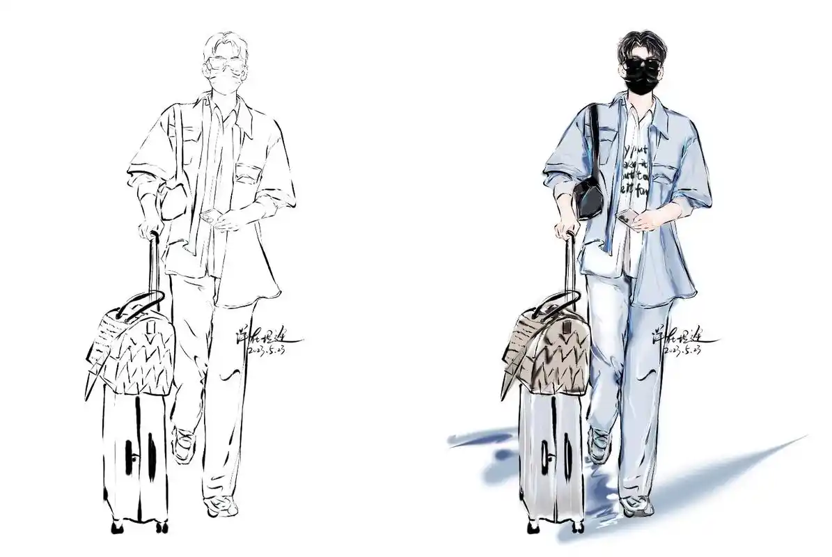 一起学画画 #杨洋 #插画  #手绘 # - 抖音