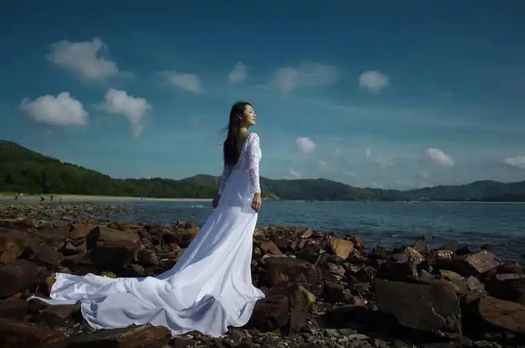 标题:唯美的海滩