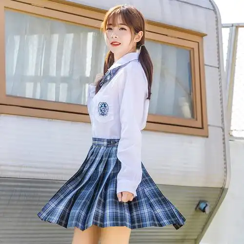 jk高中生半身学院校服制服女大春夏格裙短裙学生校服