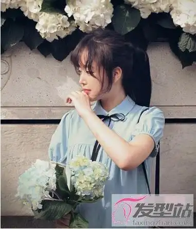 中学生适合的马尾辫发型张扬别样的青春魅力