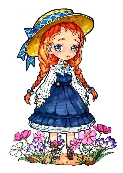 儿童画教程|不一样的动漫课《立体的呈现之森系少女》