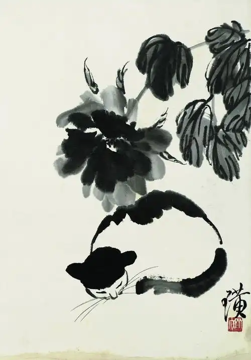 齐白石先生养猫也爱画猫,除了他最著名的虾,他笔下的猫咪也是十分的
