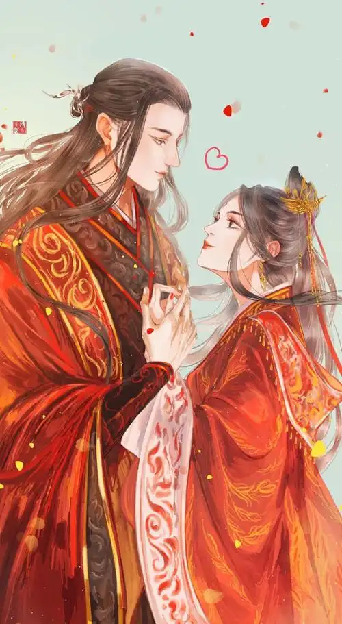 17:20:43古风情侣古代封面底图//男女双人晴安好帅该采集也在以下画板